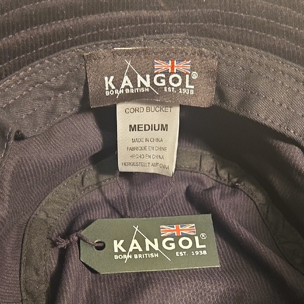 Kangol Corduroy Cotton Black Bucket Hat‎ - Picture 3 of 6